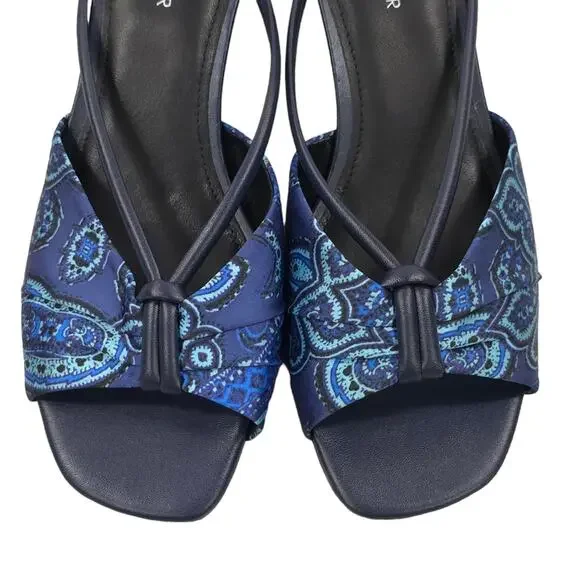 Donald J Pliner Andra Slide Wedge Sandal Classic Coastal - Picture 4 of 12